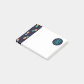 ananassen op de marine | Monogram Post-it® Notes (Schuin)