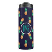 ananassen op de marine | Monogram Thermosbeker (Voorkant)