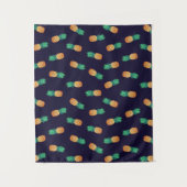 ananassen op de marine wandkleed (Voorkant)