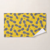 ananassen op goud bad handdoek (Handdoek)