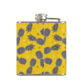 ananassen op goud heupfles (Achterkant)