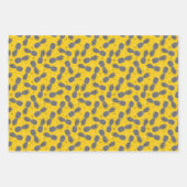 ananassen op goud inpakpapier vel (Voorkant)