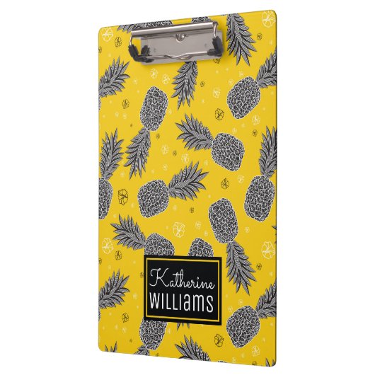 ananassen op goud | Jouw namen toevoegen Klembord (Links)