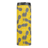 ananassen op goud | Jouw namen toevoegen Thermosbeker (Achterkant)