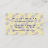 ananassen op goud | Jouw namen toevoegen Visitekaartje (Achterkant)