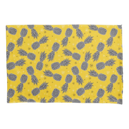 ananassen op goud kussensloop (Voorkant-Links)