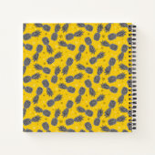 ananassen op goud notitieboek (Achterkant)