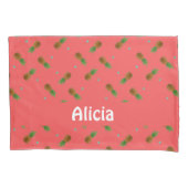 ananassen op roze kussensloop (Voorkant)