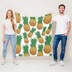 ananassen Patroondekens Fleece Deken