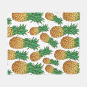 ananassen Patroondekens Fleece Deken (Voorkant (Horizontaal))