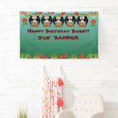 Ananassen, pinguïns, Hawaiian, O jee! Spandoek (Insitu)