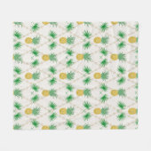 ananassen, retro fleece deken (Voorkant (Horizontaal))