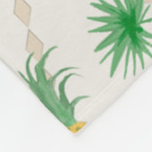 ananassen, retro fleece deken (Hoek)