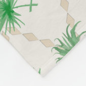 ananassen, retro fleece deken (Hoek)