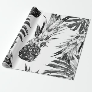 ananassen, tropische oerwoud bladeren. Mooie naai Cadeaupapier