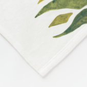 Ananassen. Waterverf handgeschilderde afbeelding w Fleece Deken (Hoek)