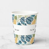 Ananassen zakelijke logo tekst papieren bekers (Rechts)