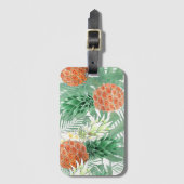 ananassen, zoete koppels, vruchten bagagelabel (Voorkant (verticaal))