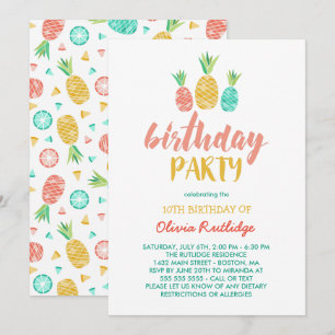 ananassen - Zomdag van de zomer Kaart