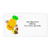 Ananassruitlabels Etiket (Voorkant)