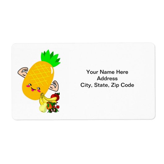 Ananassruitlabels Etiket (Voorkant)
