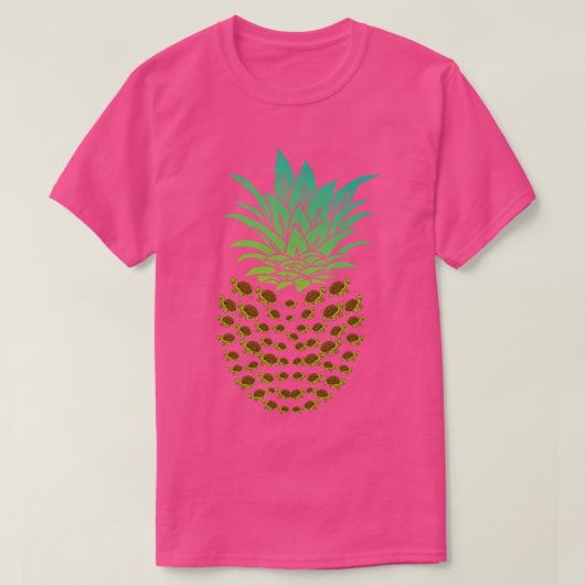 ananassschildpad t-shirt (Design voorkant)