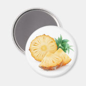 Ananasstukjes Magneet (Voorkant / Achterkant)