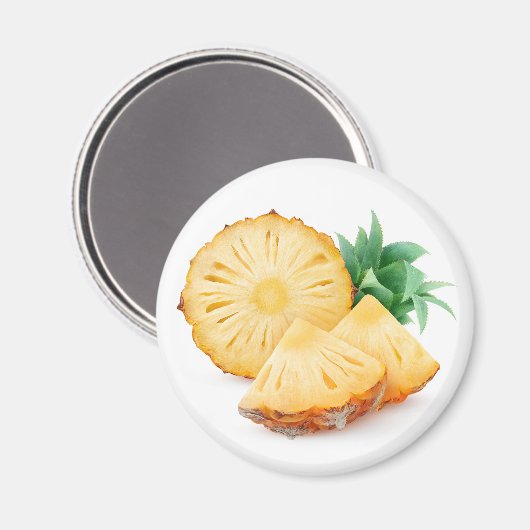 Ananasstukjes Magneet (Voorkant / Achterkant)