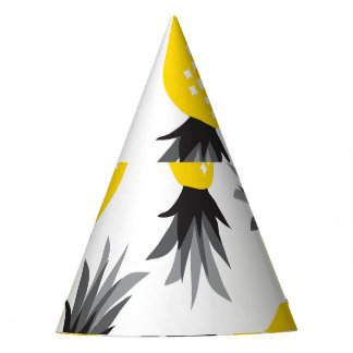 Ananastextuur, zomerpatroon. feesthoedjes