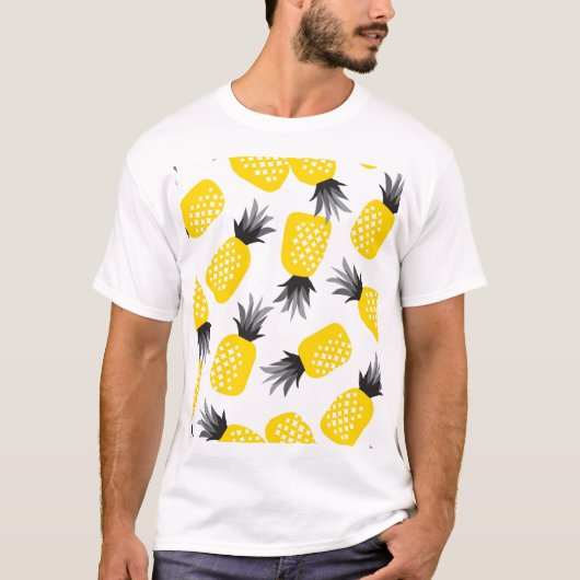 Ananastextuur,  zomerpatroon. t-shirt (Voorkant)
