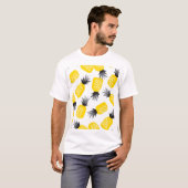 Ananastextuur,  zomerpatroon. t-shirt (Voorkant volledig)