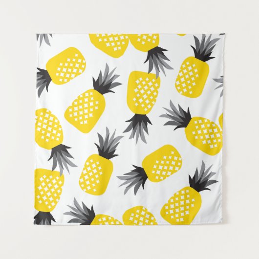 Ananastextuur, zomerpatroon. wandkleed (Voorkant)