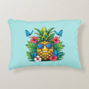 ananasvlinder hibiscus accent kussen