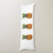 Ananasvruchten op wit lichaamskussen (Achterkant (Verticaal))