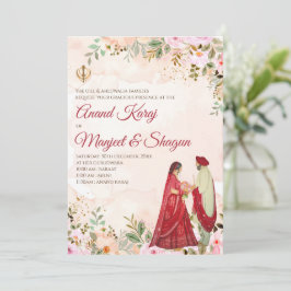 Anand Karaj-huwelijkskaarten & Sikh uitnodigingen