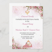 Anand Karaj uitnodiging, Sikh Wedding Kaart (Voorkant / Achterkant)