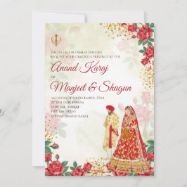 Anand Karaj uitnodigingen & Sikh trouwuitnodiginge