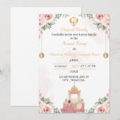 Anand Karaj Uitnodigingskaart, Sikh Wedding Kaart (Voorkant / Achterkant)