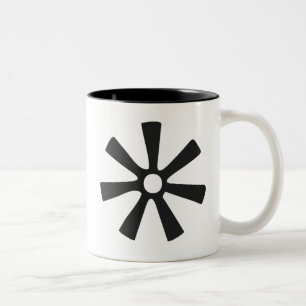 ANANSE NTONTAN   Symbool van de wijsheid, creativi Tweekleurige Koffiemok