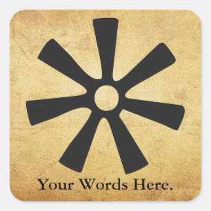 ANANSE NTONTAN   Symbool van de wijsheid, creativi Vierkante Sticker