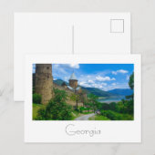 Ananuri Castle Georgia Aragvi Kautsgebergte Briefkaart (Voorkant / Achterkant)