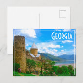 Ananuri Castle Georgia Aragvi Kautsgebergte Briefkaart (Voorkant / Achterkant)