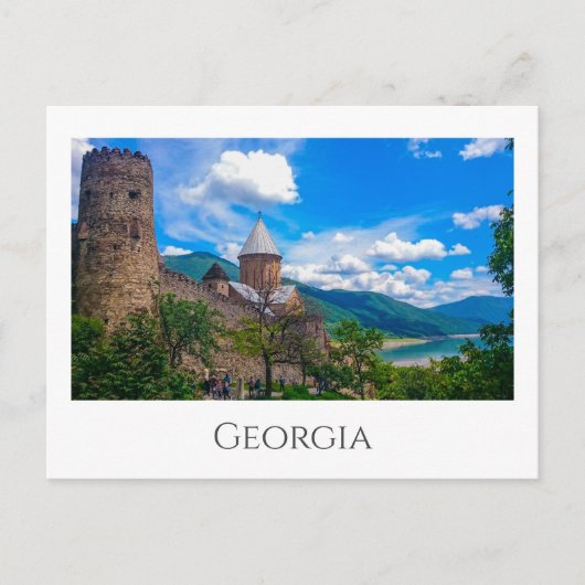 Ananuri Castle Georgia Aragvi Kautsgebergte Briefkaart (Voorkant)