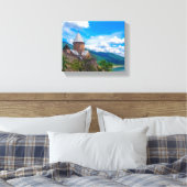 Ananuri Castle Georgia Aragvi Kautsgebergte Canvas Afdruk (Insitu (Slaapkamer))