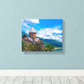 Ananuri Castle Georgia Aragvi Kautsgebergte Canvas Afdruk (Insitu (Houten vloer))