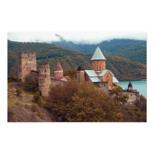 Ananuri-klooster Georgië Foto Afdruk (Voorkant)