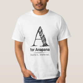 Anapana Meditatie Adem in Adem uit Vipassana T-shirt