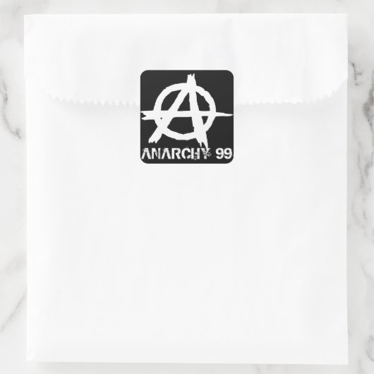Anarchie 99 vierkante sticker (Tas)