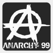 Anarchie 99 vierkante sticker (Voorkant)