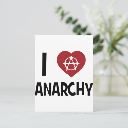 Anarchie! Briefkaart (Staand voorkant)